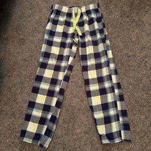 Old Navy Navy and Yellow Plaid Pants